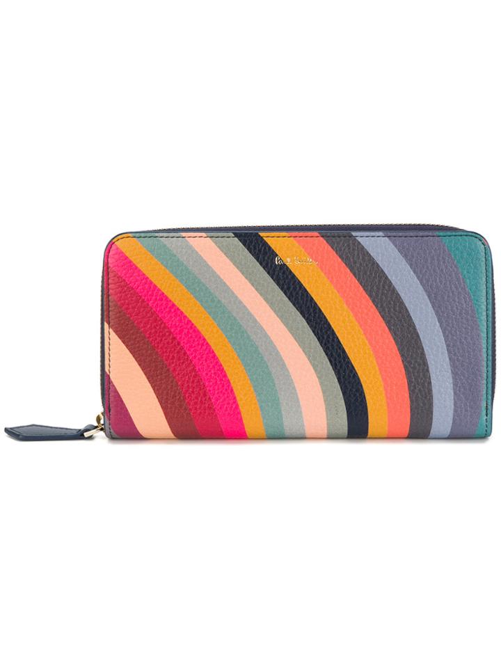 Paul Smith 'swirl' Print Zip-around Purse - Multicolour