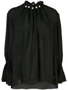 Sachin & Babi Emilia Pearl-embellished Blouse - Black
