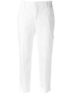 Vince Ankle Length Trousers, Women's, Size: 6, White, Cotton/spandex/elastane