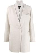 Fabiana Filippi Deep V-neck Blazer - Neutrals