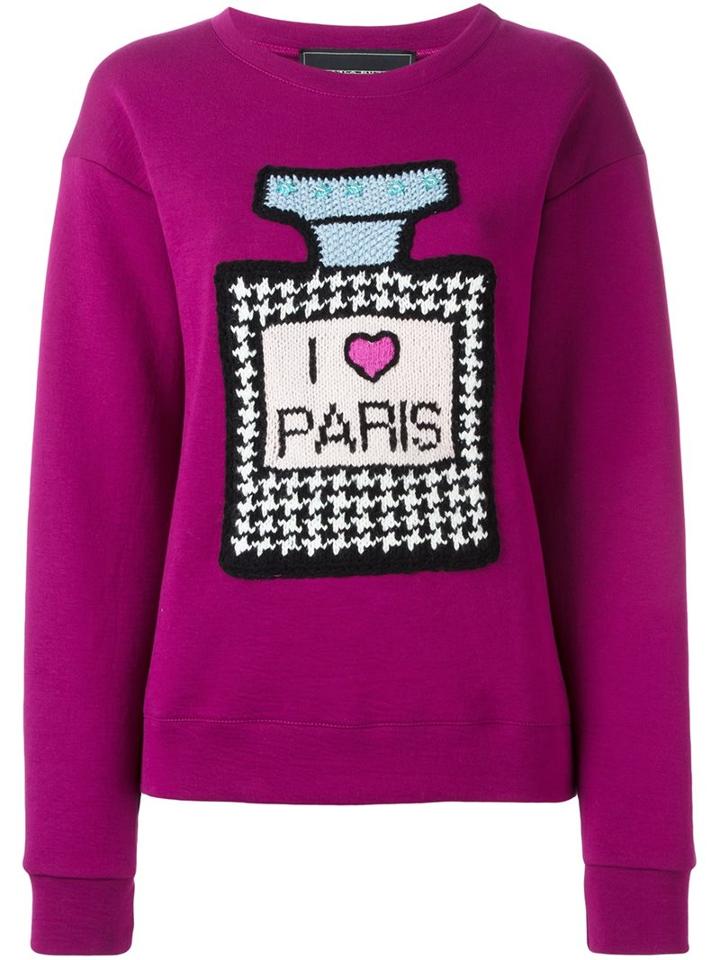 Michaela Buerger 'i Love Paris' Jumper, Women's, Size: Xs, Pink/purple, Cotton/polyester/merino