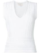 Giambattista Valli Embroidered Detail Top, Women's, Size: 42, White, Cotton