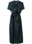 Comme Des Garçons Bow Midi Dress - Blue