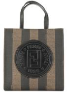 Fendi Vintage Pequin Pattern Backpack Hand Bag - Brown