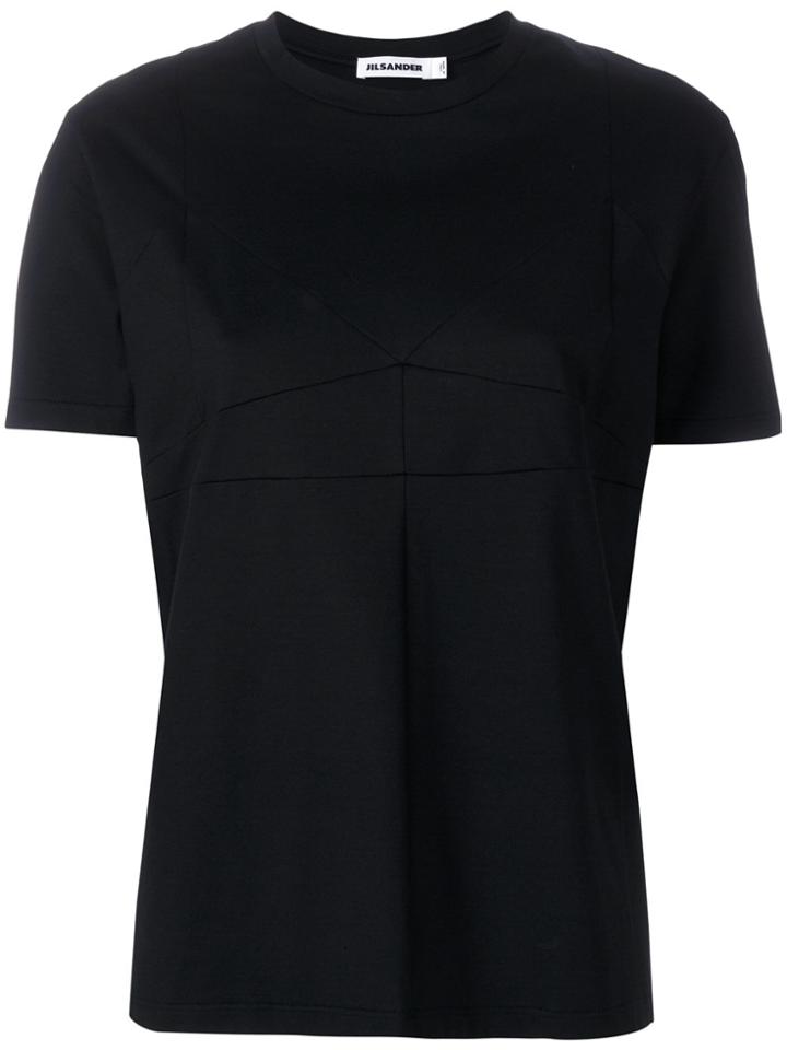 Jil Sander Panelled Construction T-shirt - Black