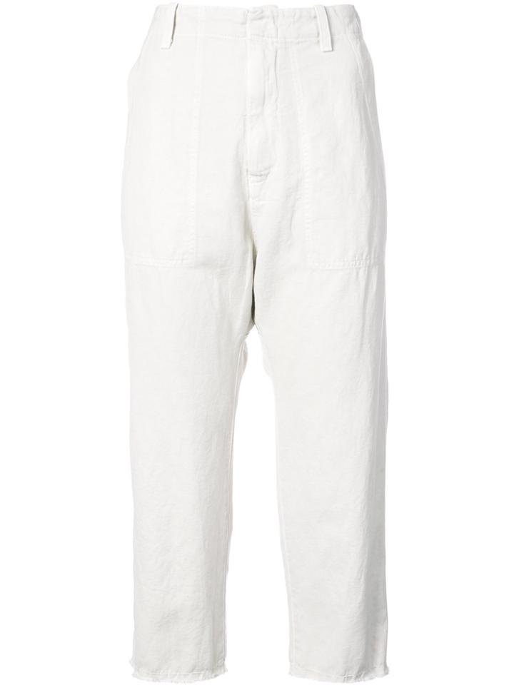 Nili Lotan Slim Cropped Trousers - White
