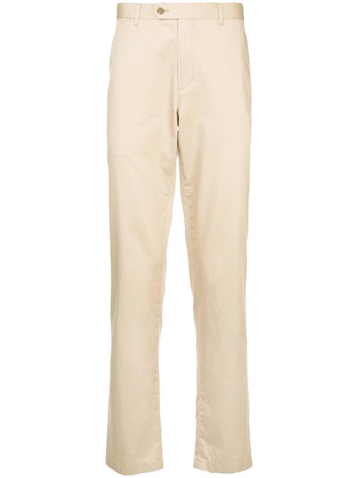 D'urban Plain Straight Trousers - Brown
