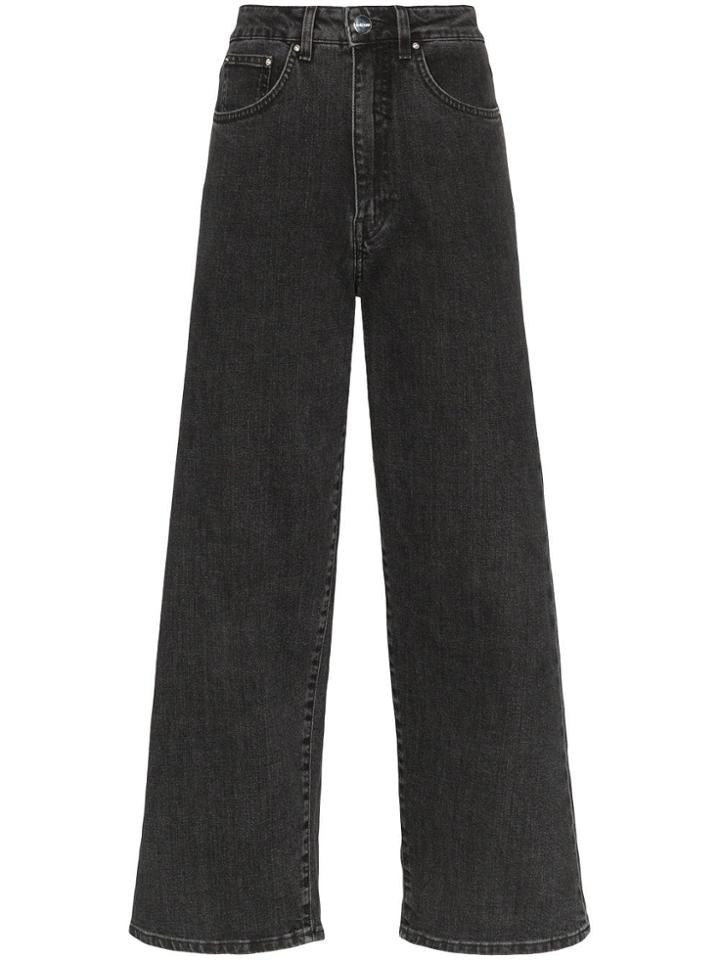 Toteme Cropped Flared Jeans - Grey