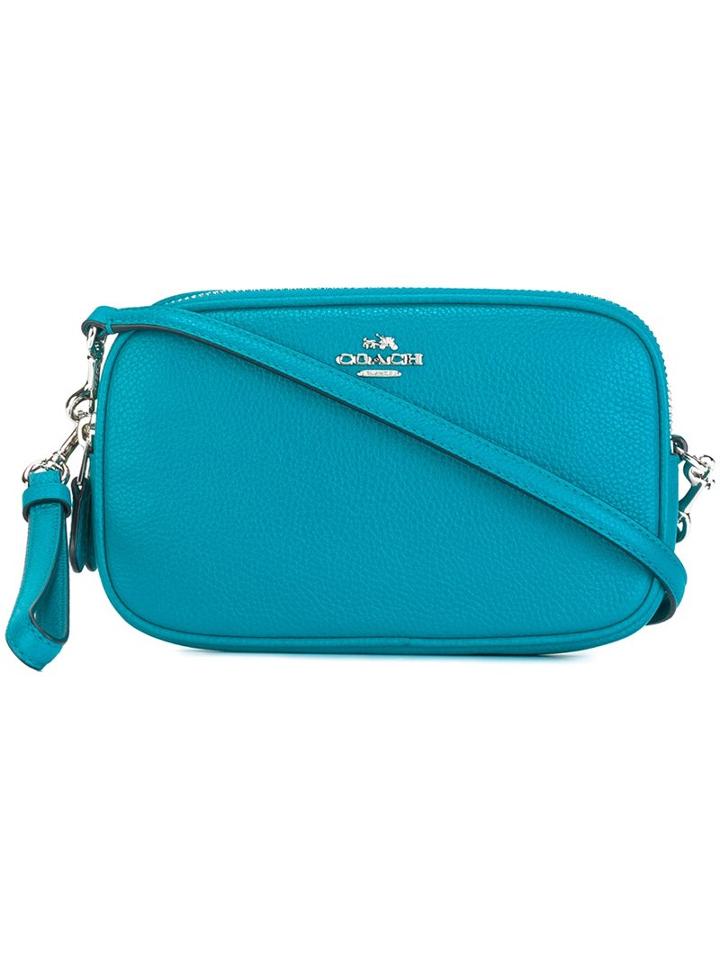 Coach Enlonguated Small Crossbody Bag, Women's, Blue