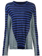 Proenza Schouler Multi Stripe T-shirt - Blue