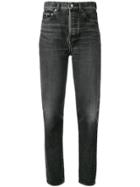 Saint Laurent High-rise Slim Jeans - Black