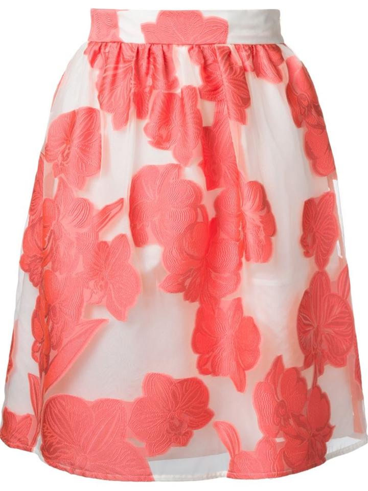 P.a.r.o.s.h. Paramore Skirt, Women's, Size: M, White, Polyester/silk/polyamide/polyamide