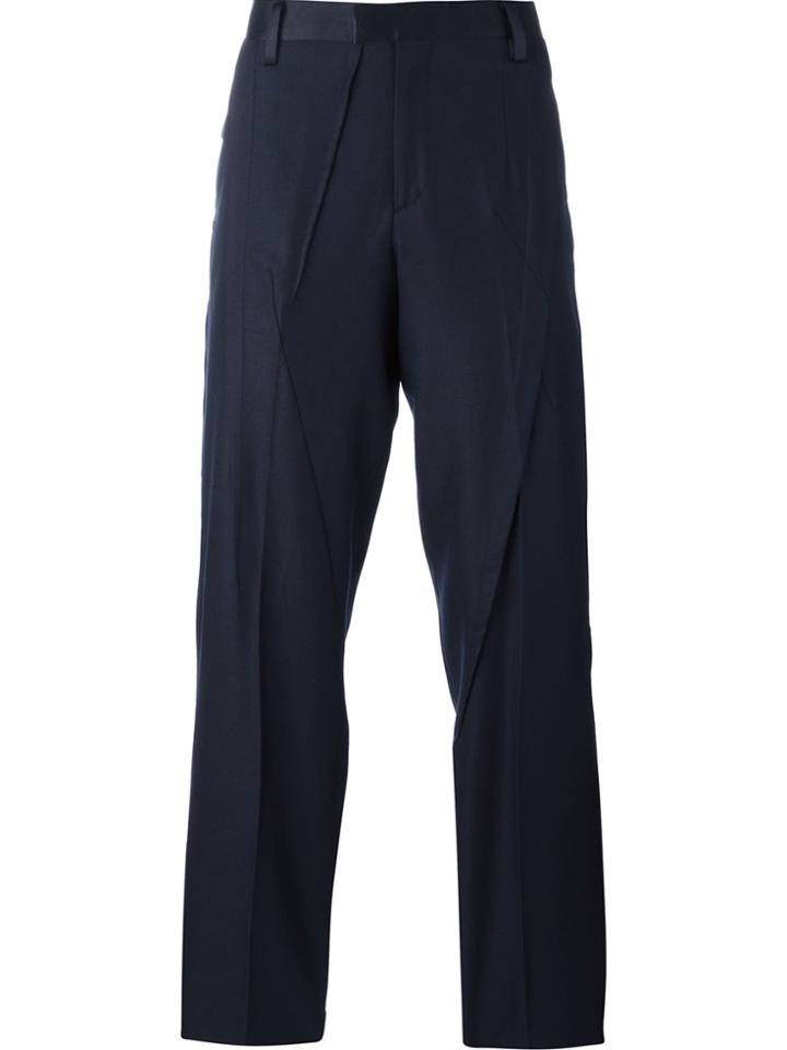 Undercover Creased Tailored Trousers - Blue