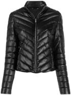 Trussardi Jeans Quilted Zip-up Jacket - Black