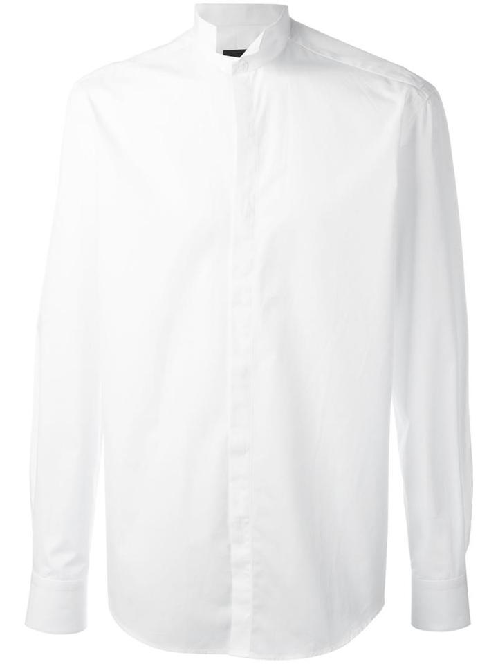 Lanvin Tuxedo Shirt, Men's, Size: 39, White, Cotton