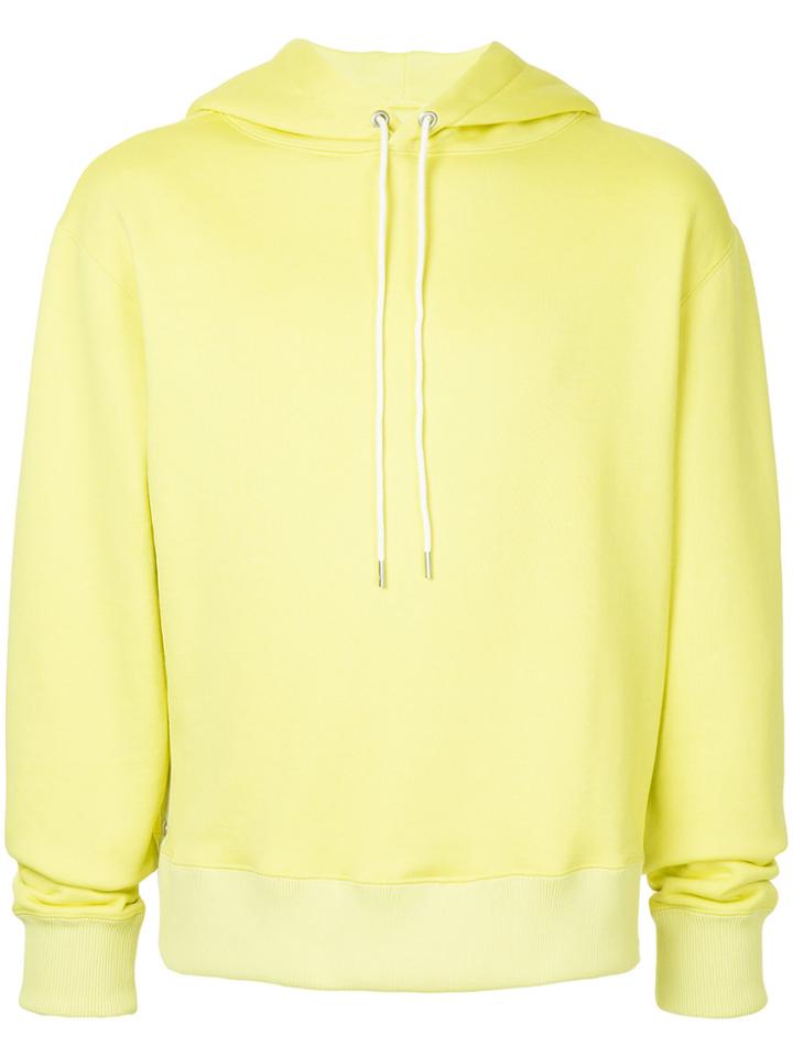 Jieda Loose Hooded Sweater - Yellow & Orange