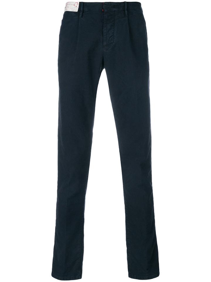 Incotex Tailored Fitted Trousers - Blue