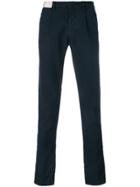 Incotex Tailored Fitted Trousers - Blue