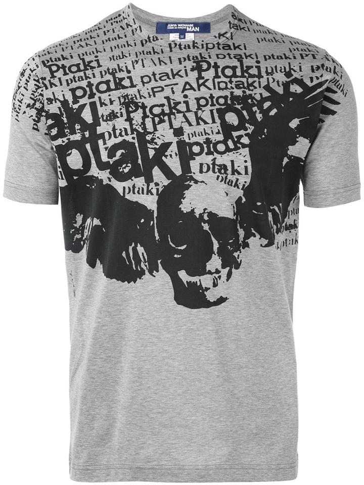 Junya Watanabe Comme Des Garçons Man - Stamped T-shirt - Men - Cotton - M, Grey, Cotton