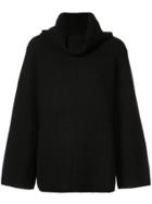 Chloé Oversized Polo Neck Sweater - Black