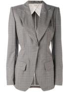 Wunderkind - Checked Blazer - Women - Cotton/polyamide/cupro/virgin Wool - 34, Grey, Cotton/polyamide/cupro/virgin Wool