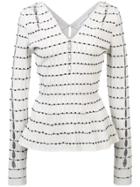 Narciso Rodriguez Perforated Sleeves Jumper - Neutrals