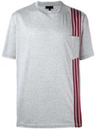 Lanvin Striped Trim T-shirt - Grey