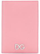 Dolce & Gabbana Logo Passport Cover - Pink & Purple