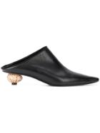 Loewe Egg Heel Mules - Black
