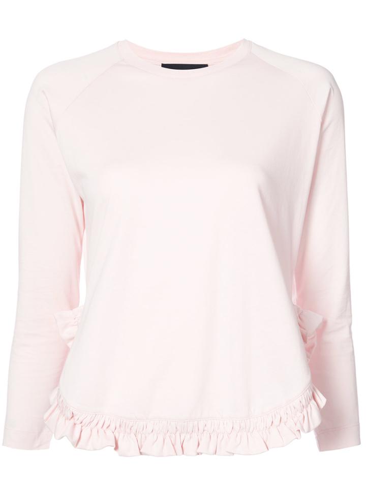 Simone Rocha Frill Hem Blouse - Pink & Purple