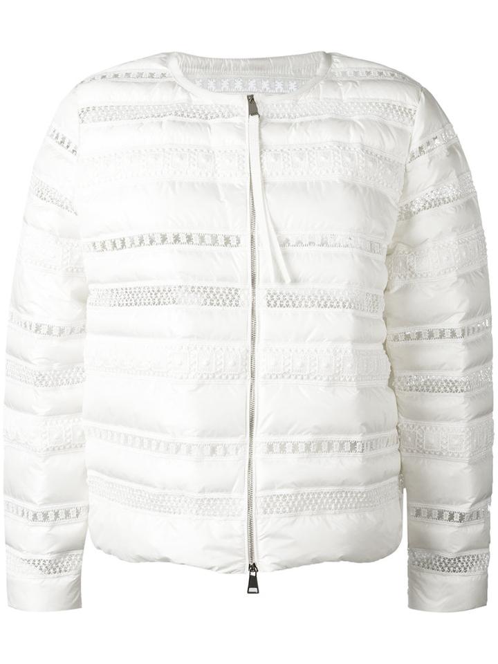 Moncler Stellaire Padded Jacket, Women's, Size: 2, White, Polyimide/feather Down