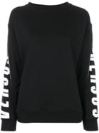 Versus Branded Sleeve Sweatshirt - Black