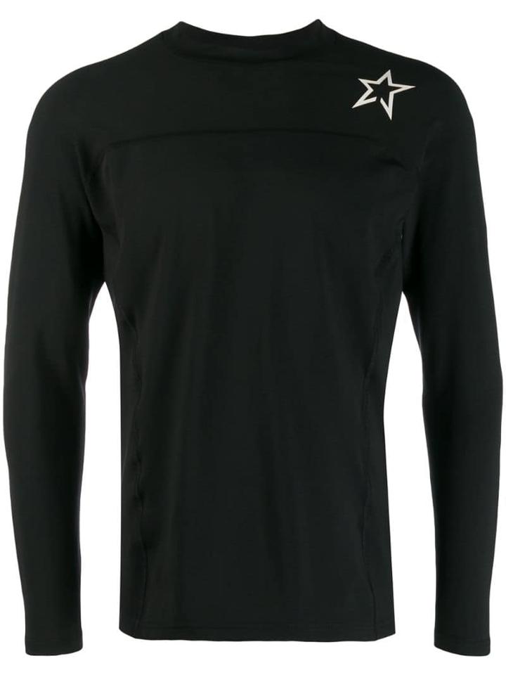 Perfect Moment Star Print Long-sleeve Top - Black