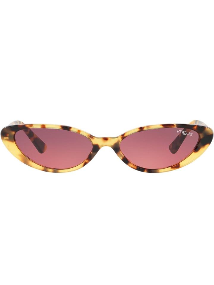 Vogue Eyewear Gigi Hadid Capsule Tortoiseshell Round Sunglasses -