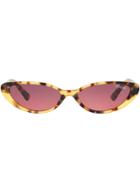 Vogue Eyewear Gigi Hadid Capsule Tortoiseshell Round Sunglasses -