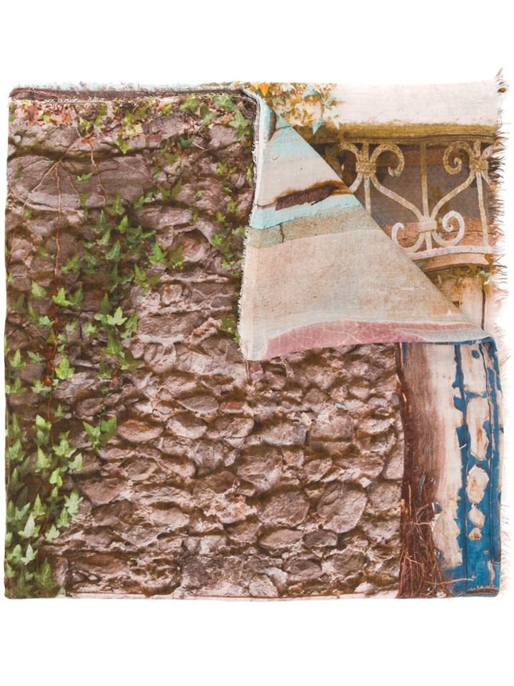 Faliero Sarti Printed Scarf - Brown