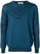 Etro Leaf Pattern Sweater - Blue