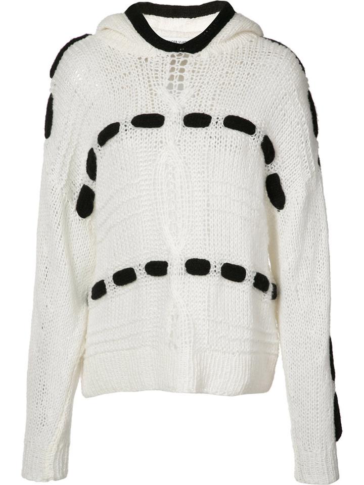 Spencer Vladimir Nuage Hooded Jumper, Women's, Size: Medium/large, White, Silk/cashmere