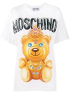 Moschino Bear Print T-shirt, Women's, Size: Xs, Nude/neutrals, Cotton