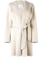 Max Mara Belted Coat, Women's, Size: 38, Nude/neutrals, Cashmere/wool