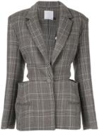 Christopher Esber Loophole Tie Back Blazer - Grey