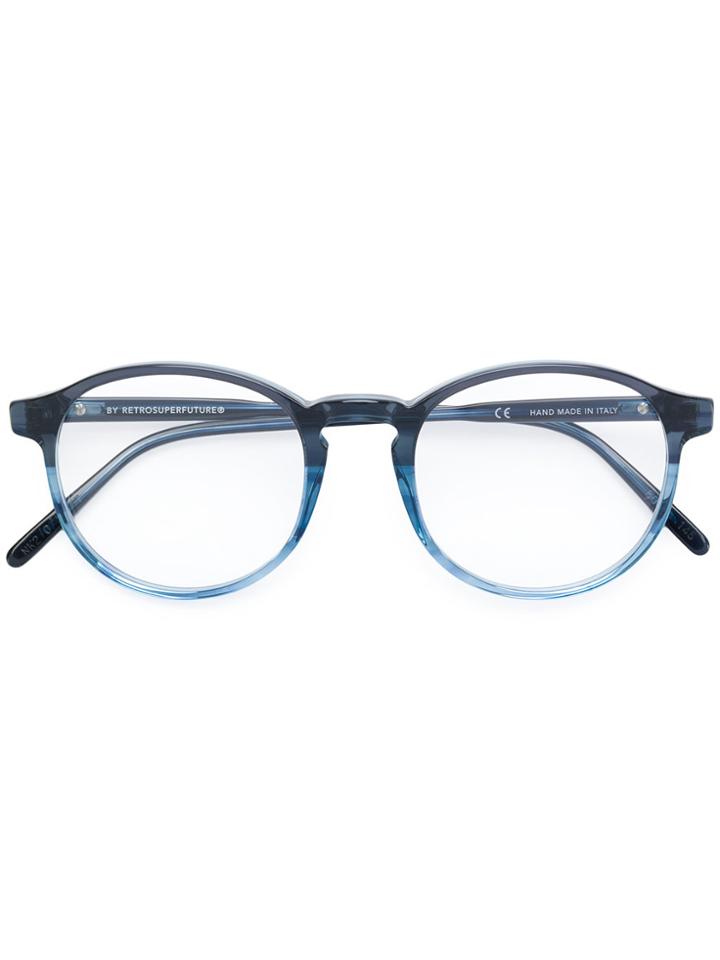 Retrosuperfuture Round Frame Glasses - Blue