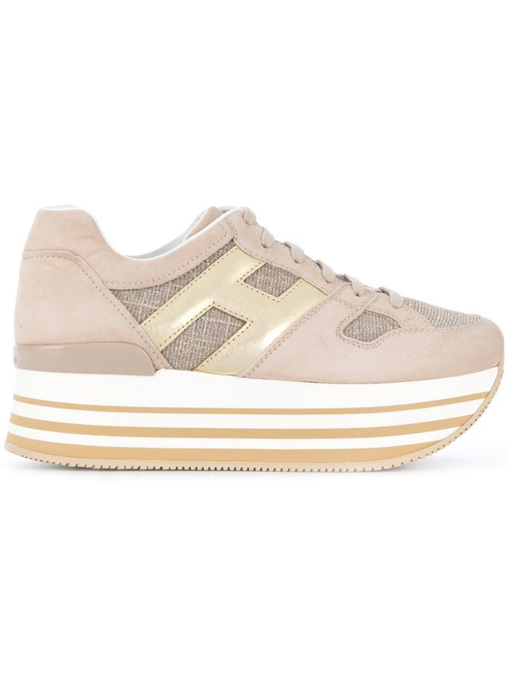 Hogan Maxi H283 Sneakers - Nude & Neutrals