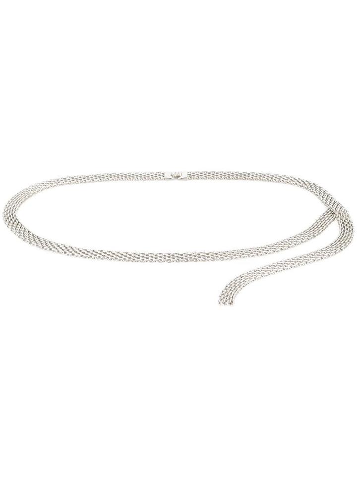 Chanel Vintage Chain Link Necklace, Women's, Metallic