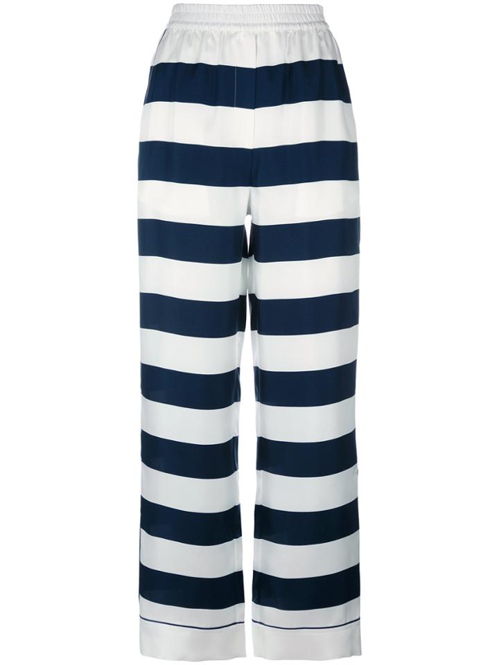 Dolce & Gabbana Striped Palazzo Pants - Blue