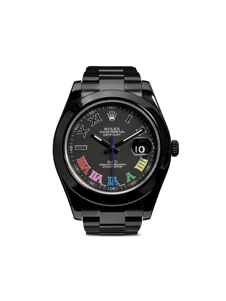 Mad Paris Rolex Datejust Ii Color Flow 41mm - Black