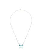 Andrea Fohrman 14k Yellow Gold Small Turquoise Astrid Diamond Necklace