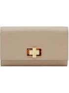 Fendi Turnlock Closure Wallet - Neutrals