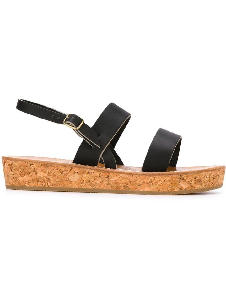 K. Jacques Cork Sole Sandals