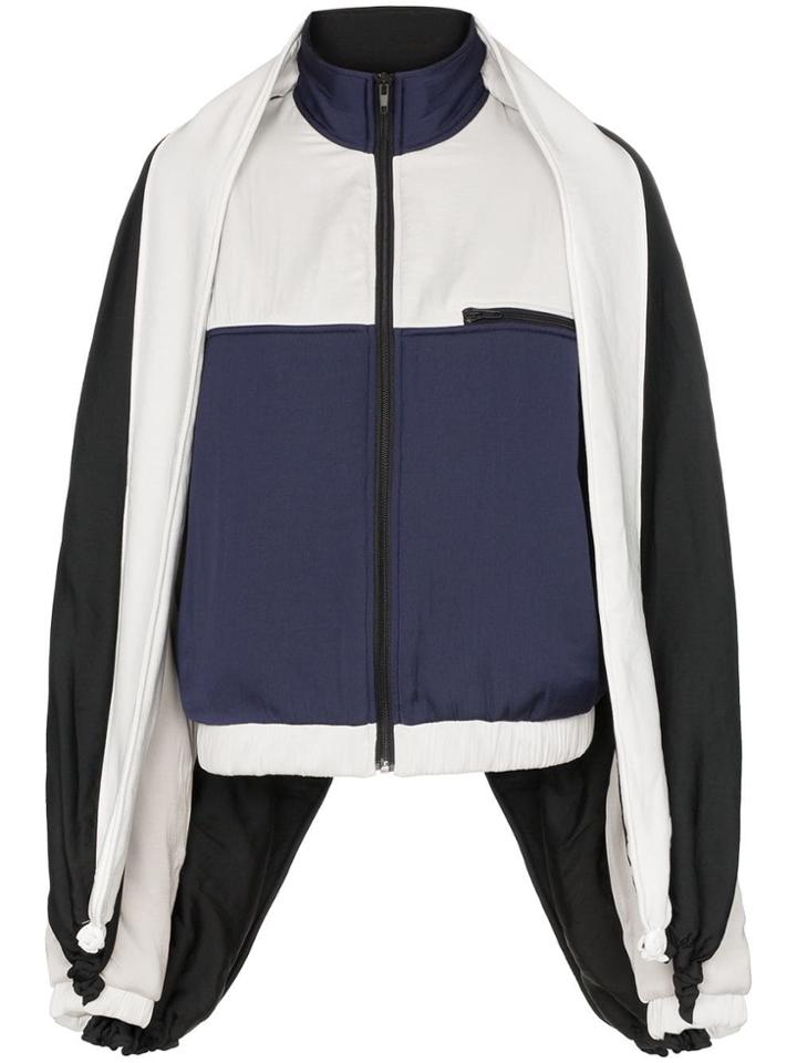 Y/project Extra Sleeve Zip Up Track Jacket - Blue
